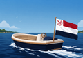Sloepvlag Leiden Oud-Hollands